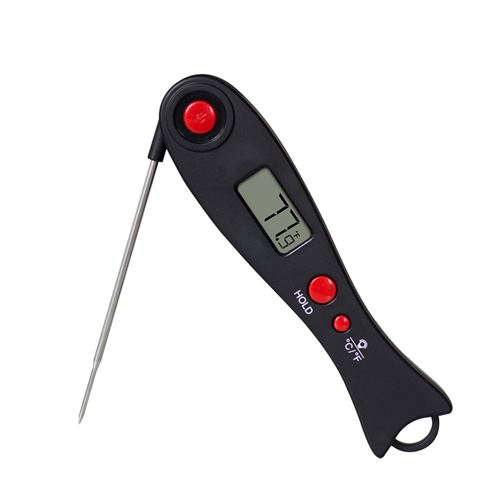 Thermomètre de cuisine EN2052 de cuisine pliable 2pcs -Noir + rouge