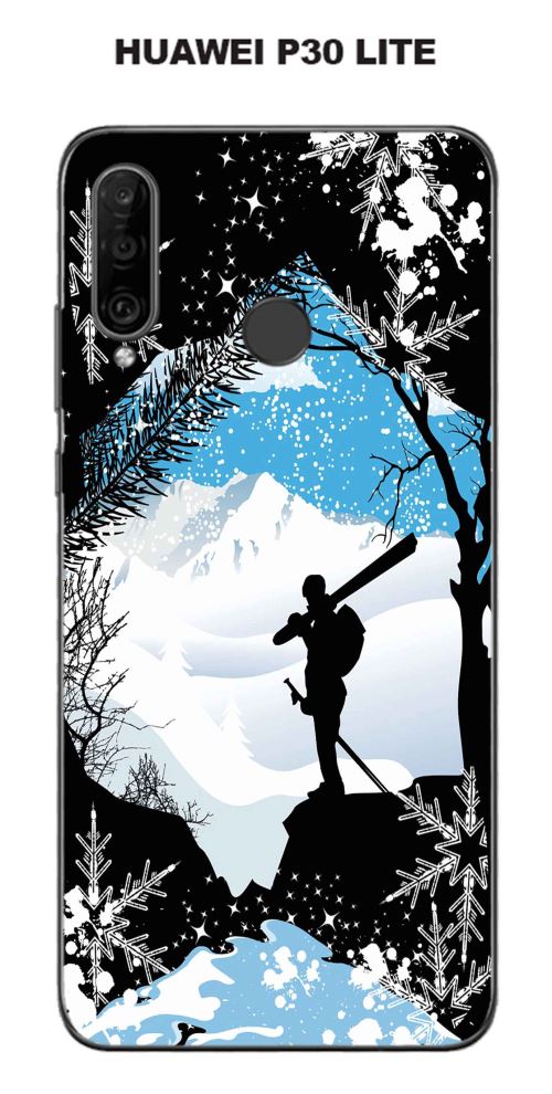 Coque Huawei P30 Lite design surf-neige3