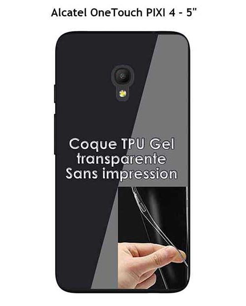 Coque Alcatel OneTouch PIXI 4 - 5 pouce Transparente (TPU Gel souple)