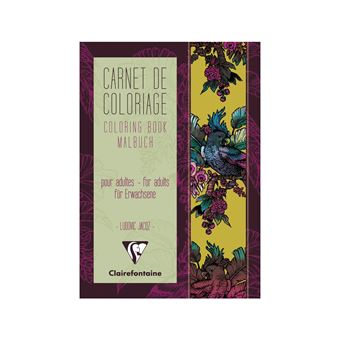 Clairefontaine - Carnet de coloriage Adultes 14,8x23cm Modèle : Tapisserie - 1
