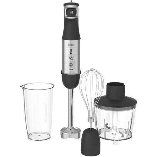 Mélangeur à main Puissant Set Sogo, 1000W, lames en titane - Hachoir, Varilla