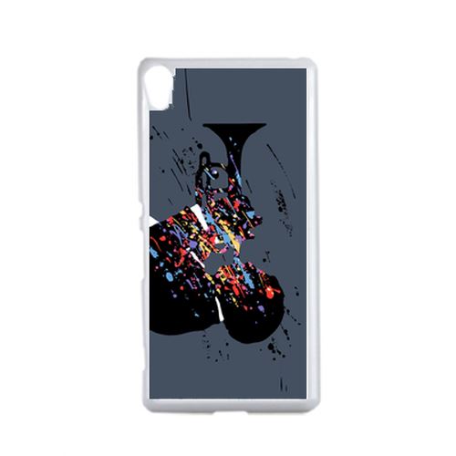 Coque Trompette Jazz Abstrait Compatible Sony Xperia Performance Transparent