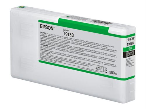 Epson T913B - 200 ml - groen - origineel - inktcartridge - voor SureColor P5000, SC-P5000, SC-P5000 STD Spectro, SC-P5000 Violet, SC-P5000 Violet Spectro