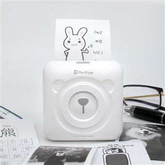 Hobby Mini imprimante thermique Bluetooth blanche