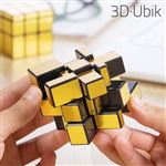 QY Toys Cube Miroir 3x3 Argent - Speed Cube Version Miroir - Défie Ta Perception Spatiale - ABS Durable