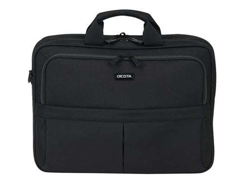 Dicota Top Traveller 15.6 Sac Messenger Noir - Sacoches d'ordinateurs portables (Sac Messenger, 39,6 cm (15.6), Sangle épaule, 930 g, Noir)