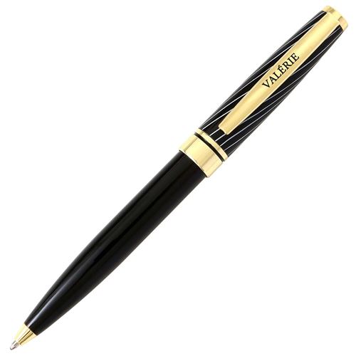Stylo Draeger Black and Gold Valérie