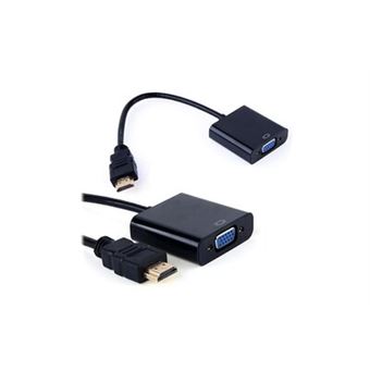 TBS®2206 Câble adaptateur HDMI vers VGA - Convertisseur vidéo 1080p HDMI  mâle vers VGA femelle - Noir - Connectique Audio / Vidéo - Achat & prix