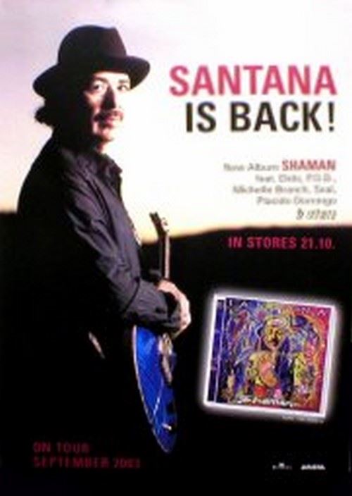 Santana - 84x59 cm - AFFICHE / POSTER État correct - N/A reconditionné disponible sur Fnac