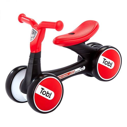Milly Mally loopfiets Ride On Tobi 6,5 pouces Junior Rouge/Noir