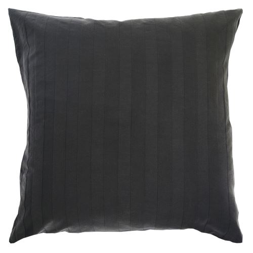 Taie d'oreiller Bernie Stonewashed carbone 80 x 80 cm Vivaraise