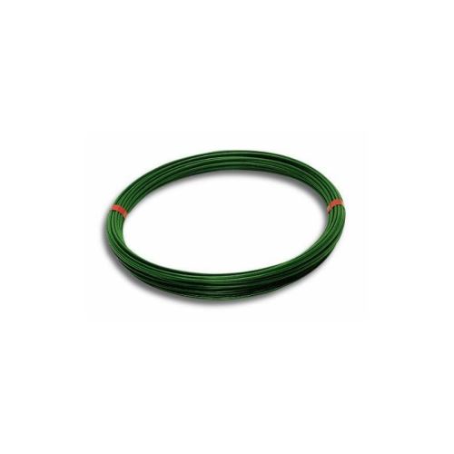 Fil de tension - acier plastifié - l 50 m - diametre extérieur : 2,7 mm - vert