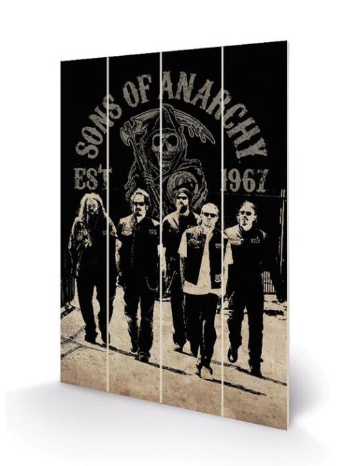 SONS OF ANARCHY - Reaper Crew - Impression sur bois 40x59cm