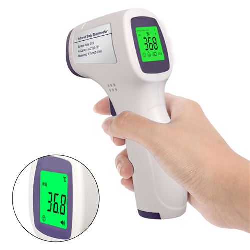 Thermomètre frontal infrarouge numérique sans contact, mesure de  température pour enfants et adultes - Thermomètre à la Fnac