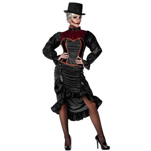 Déguisement pour Adultes Vampiresse gothique (1 Pc) (Taille XS/S)
