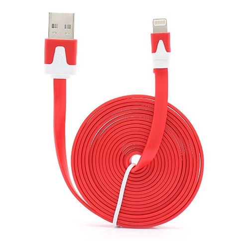 Chargeur pour téléphone mobile GENERIQUE Cable Noodle 3m Lightning pour  IPHONE Xr 3 Metres Chargeur USB Smartphone Connecteur (NOIR)