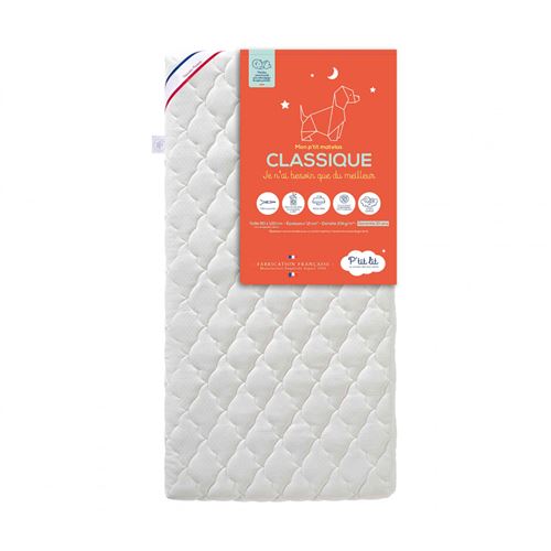 Mon Ptit Matelas Classique déhoussable 60x120cm