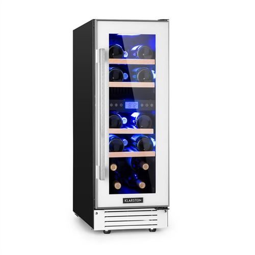 Vinovilla 17 Cave &agrave; vin r&eacute;frig&eacute;r&eacute;e 2 zones 53 litres / 17 bouteilles - Classe G - Blanche