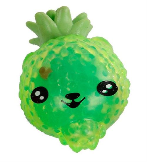 FruitFriends squeeze ball ananas junior 7 cm vert silicone