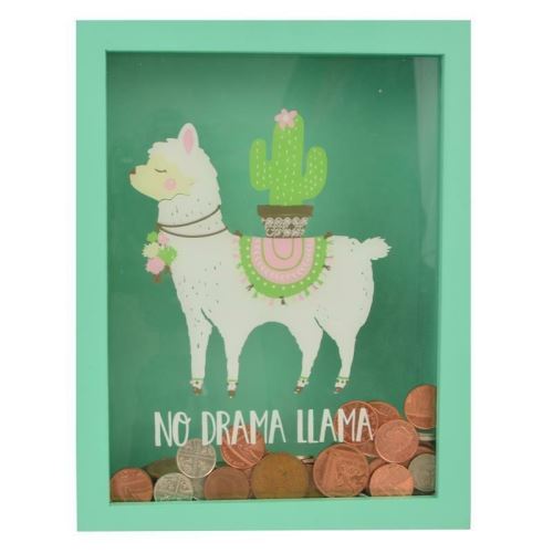 Tirelire en bois sans drama lama