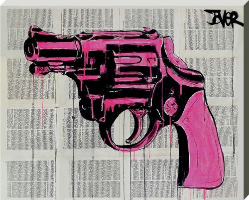 Imprimée Loui Jover Pop Gun 40 x 50 cm