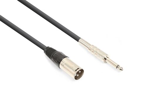 Vonyx Câble audio cordon xlr mâle / jack 6,35 mono - 1,5m