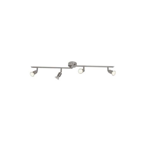 Brilliant G28832/13 Plafonnier Barre Acier 4 x GU10 2,5 W LED M&eacute;tal Argent