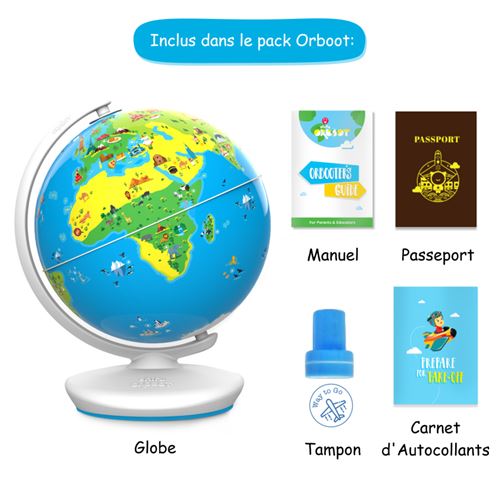 Orboot Earth de PlayShifu (avec appli):Globe interactif en réalité  augmentée pour les enfants, jouet STEM pour les filles et
