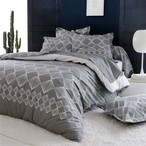 Housse de couette Forever Gris TRADILINGE - 200 x 200 cm