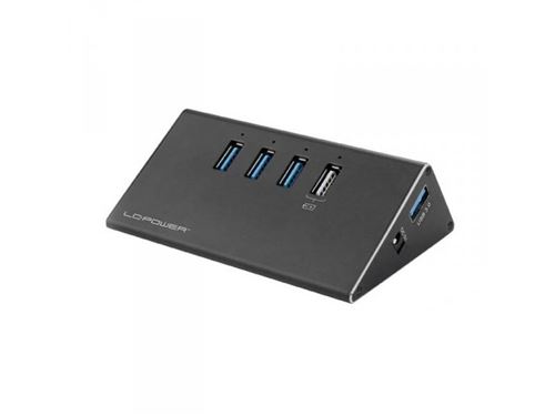 LC Power LC-HUB-ALU-2B-4 - Concentrateur (hub) - 3 x SuperSpeed USB 3.0 + 1 x USB 3.0 SuperSpeed (charge) - de bureau