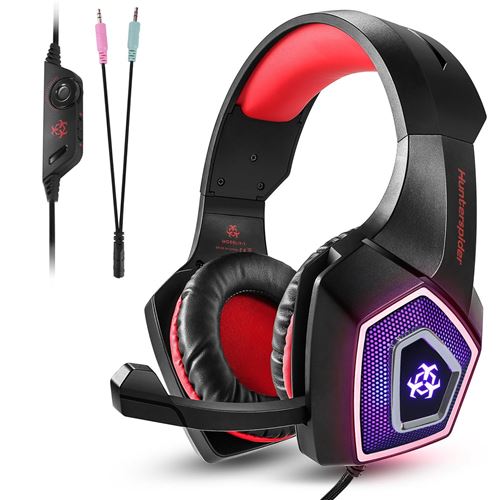 Casque de Jeu V1 pour PS4 -Rouge