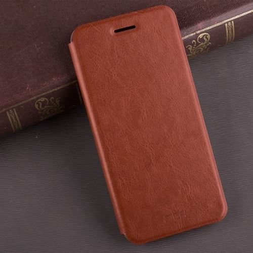 Nokia 7 Housse Etui Cuir PU Texture Peau Marron ALS54547