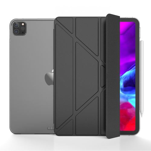 Etui en PU + TPU avec support tri-pliure noir pour Apple iPad Pro 11 pouces (2020)