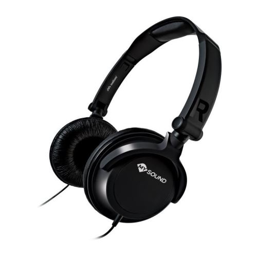 Meliconi Speak SMART FLUO - Koptelefoon - over oor - met bekabeling - 3,5 mm-stekker - zwart