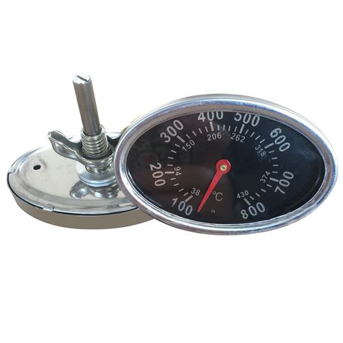 Thermomètre 800℉ ovale pour barbecue / lait / café