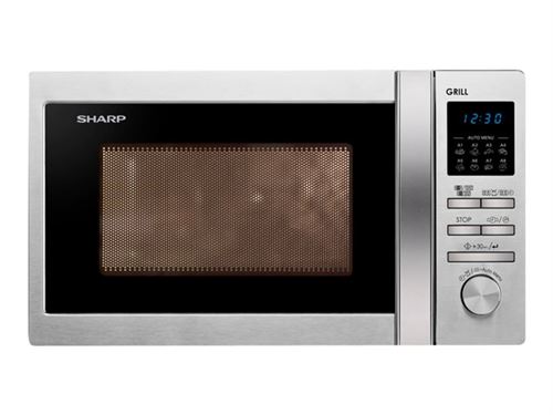 Sharp R-622STWE - four micro-ondes grill - pose libre - inox