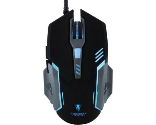 Souris Filaire Optique 6 Boutons 3200DPI Led Rétro-éclairage VESETI-V2 Black Berserker Gaming