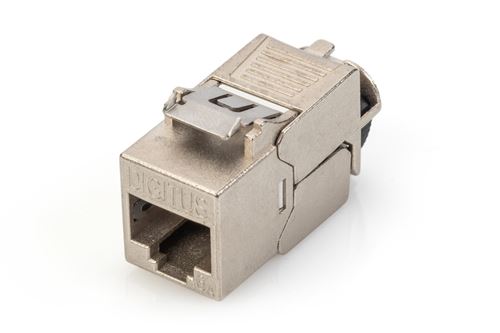 Digitus Cat 6A Prise Keystone STP sans Outils et Anti-poussière Lot de 24 Colliers de Serrage en métal