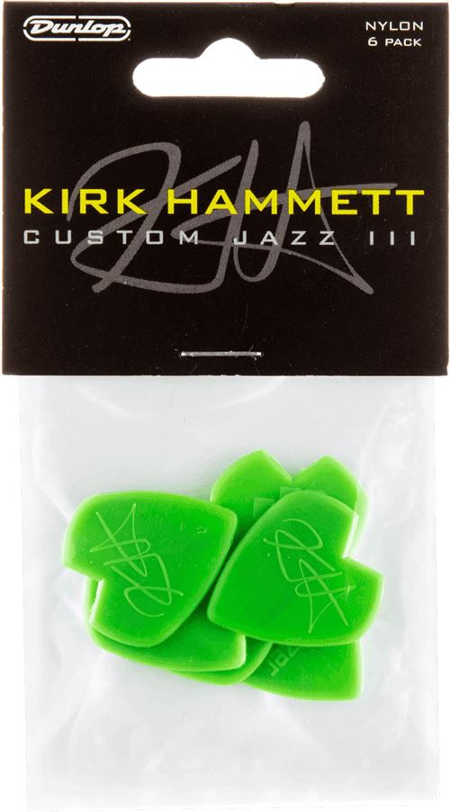 Dunlop 47PKH3N - Player pack de 6 médiators Kirk Hammet Jazz III heavy