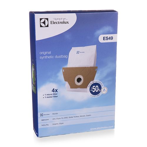 Sacs aspirateur es49 sacs synthetiques + filtres Electrolux 900256546