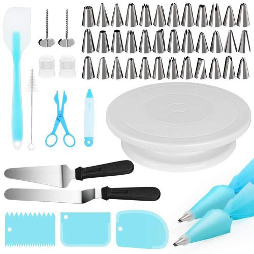 52 Pcs Multi-fonction Kit De Décoration De Gâteau De Platine De Gâteau Tube De Pâtisserie Fondant Outil Cuisine Dessert Cuisson Pâtisserie Fournitures