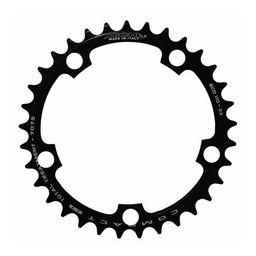 Plateau route 5bra 33dts d.110 compact interieur noir alu miche type shimano et campagnolo 9-10v.