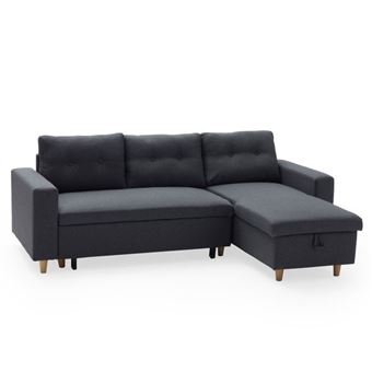 Canapé Dangle Convertible Wade 3 Places Gris Chiné