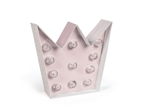 La nina - KIT LAMPE COURONNE ROSE (17,5X17X5 CM)