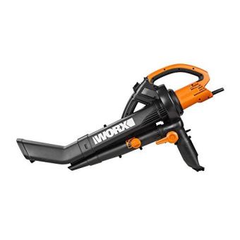 Souffleur Aspirateur Broyeur WORX WG505E 3000W - 335km/h, Sac 45L, 3-en-1 Jardin