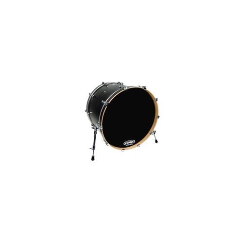 Evans BD28RB-NP - Peau de résonance pour grosse caisse noire EQ3, sans ouverture, 28 pouces