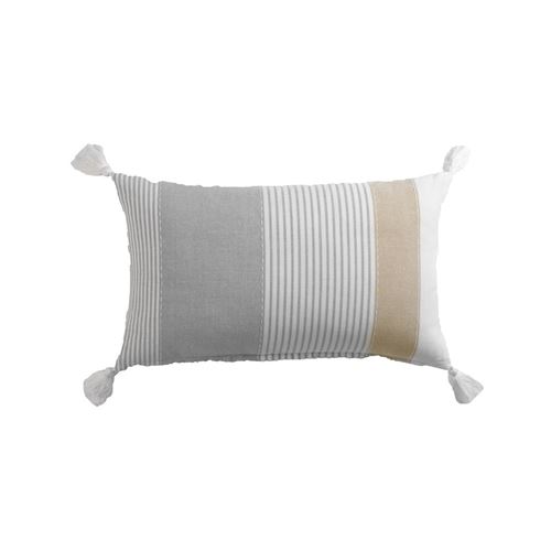 Douceur d'Intérieur Coussin déco à pompons iliade 30x50cm - vue 1