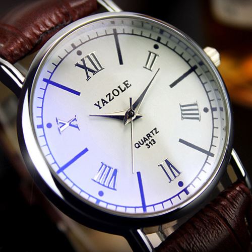 OHP Montre Homme Quartz Brun+Blanc YAZOLE 313