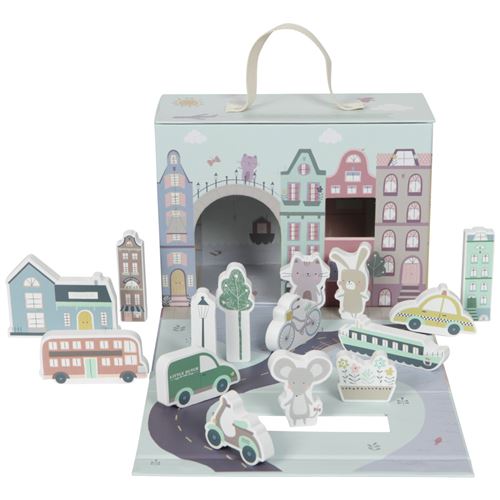 Petite affaire de jeu hollandaise City + 15 figurines