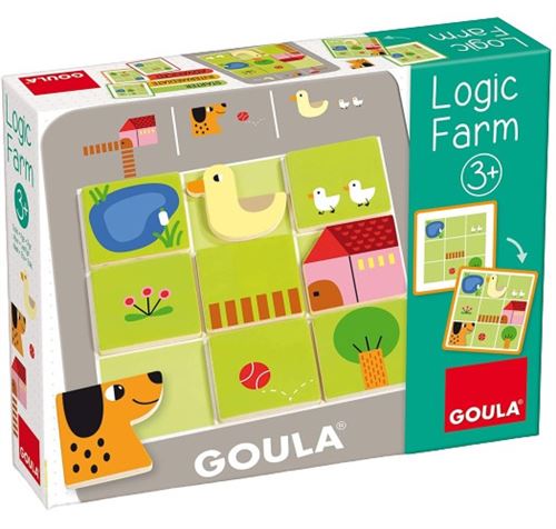 Goula puzzle Ferme logique junior en bois 40 pièces